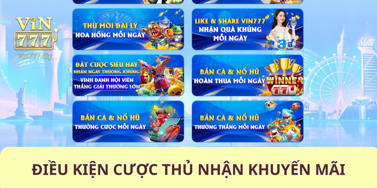 Điều kiện cược thủ nhận khuyến mãi